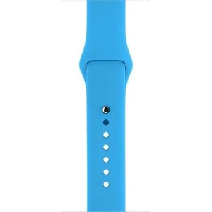 Apple Watch Uyumlu İçin 40 mm Large Beden(L SIZE) Silikon Kordon Mavi