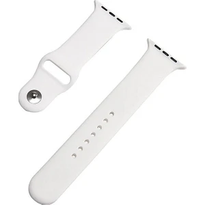 Apple Watch Uyumlu İçin 40 mm Large Beden(L SIZE) Silikon  Beyaz