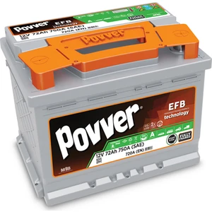 Akü 12V 72AH Efb 720A Cca Start-Stop Akü
