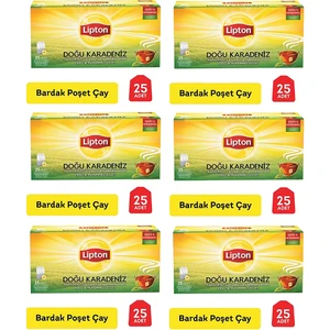Bardak Poşet Çay Doğu Karadeniz 25'li 6'lı  Set