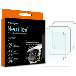 Apple Watch Seri 3/2/1 (38mm) ile Uyumlu Ekran Koruyucu Film Neo Flex HD (3 Adet) - 047FL21381