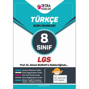 Tetra Yayınları Türkçe 8. Sınıf LGS Soru Bankası