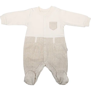 Organik Jaunty Patikli Bebek Tulumu S16055 0 Ay