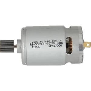 12V 17000RPM 12 Volt Motor Dişlili Akülü Araba Motoru 13 Diş