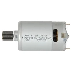6V 9200RPM 6 Volt Motor Dişlili Akülü Araba Motoru 13 Diş