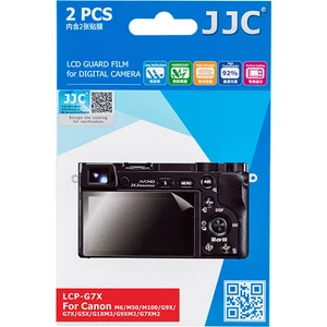LCP-G7X LCD Ekran Koruyucu Film 2'li Paket Canon G9X II G7X II Eos M6 G5X G9X G7X M100 G1X III