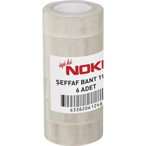 Şeffaf Bant 19Mmx33M 6'Lı 19336