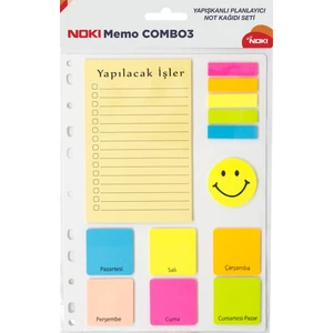 Memo Combo 3 12703 Yapışkan Notluk