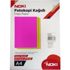 Renkli Fotokopi Kağıdı 5 Renk Neon 50 Yaprak 89107