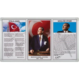 Atatürk Köşesi Metal Çerçeve 50X100 750-5