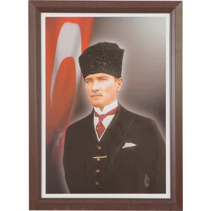 Atatürk Portresi 35 x 50 Lamine Çerçeve