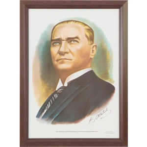 35x50 Pramid-Lamine Çerçeveli Atatürk Portresi INT-824-4-L