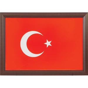 35 x 50 cm Lamine Çerçeveli Türk Bayrağı INT-827-L