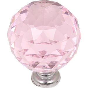 Gürçay Hırdavat Kristal Kulp 30 mm Pembe 2'li