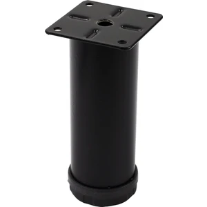 Gürçay Hırdavat Metal Mobilya Ayağı Siyah Çap 42 mm - 12 cm 4'lü