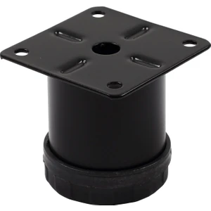 Gürçay Hırdavat Metal Mobilya Ayağı Siyah Çap 42 mm - 5 cm 4'lü