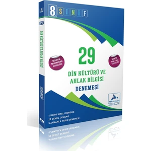 Paraf Yayınları LGS 8. Sınıf Din Kültürü ve Ahlak Bilgisi 29 Denemesi