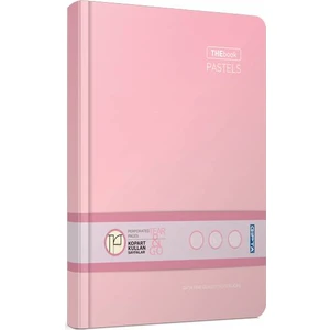 The Book Pastels Sert Kapak Kareli Defter Pembe