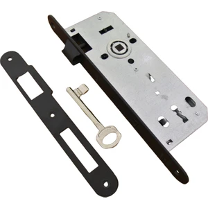 Dooraks Siyah Rulmanlı Oval Oda Kilidi 40 mm
