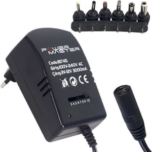 3V-12V 3A Çok Uçlu Kademeli Adaptör