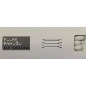 Ambalaj 3'lü Hijyenik Kulak Pamuğu Otel Tipi 100 Paket