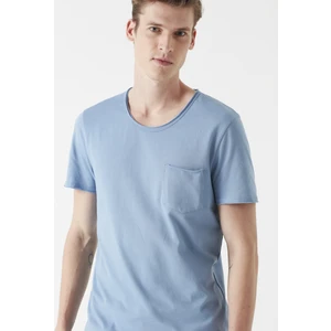 Erkek Mavi Basic Tişört 062772-30709