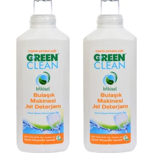 U Green Clean Bitkisel Jel Bulaşık Makinesi Deterjanı 1 lt - 2 Adet