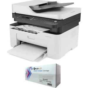 MFP 137FNW 4ZB84A Lazer Yazıcı Chipli + Tam Dolu Pluscopy Tonerli