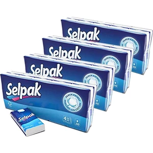 Klasik Mendil 4 Katlı 10X10 4'lü Set