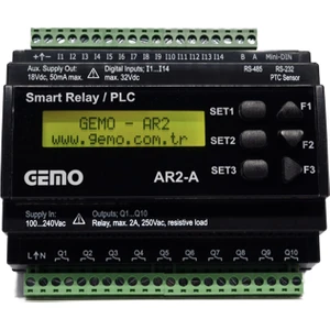 Gemo Saat + Röle AR2-A-230VAC-14D-RTC