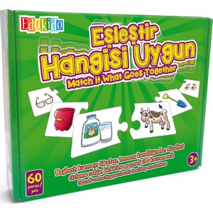 Eğitici Oyuncak Eşleştir Mukavva Puzzle Hangisi Uygun Edu-1011