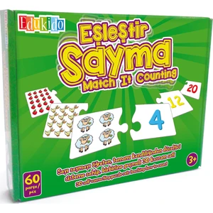 Eğitici Oyuncak Eşleştir Mukavva Puzzle Sayma EDU-1003