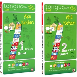 Tonguç Akademi 7. Sınıf 1. Dönem ve 2. Dönem Akıl Notları Seti 2 Kitap