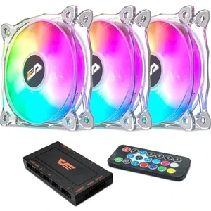 CF8 Pro 3Pin A-RGB 3x12CM Fan Kit (3'lü) + Kontrolcü + Uzaktan Kumanda