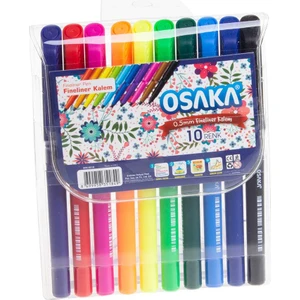 Renkli Keçe Uçlu Fineliner Kalem 0,5 mm 10'lu