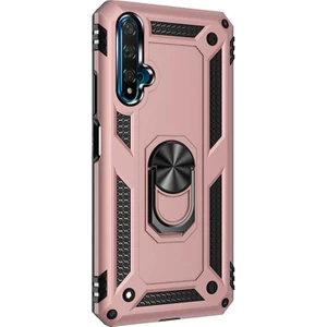 Case Street Huawei Honor 20 Kılıf Vega Standlı Yüzüklü Mıknatıslı Silikon Bronz