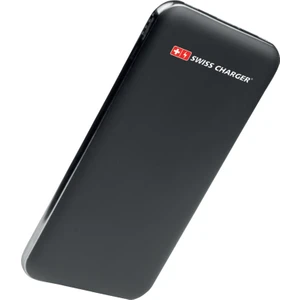 Swiss Charger 10000mAh Powerbank Harici Şarj Cihazı Siyah PB10000