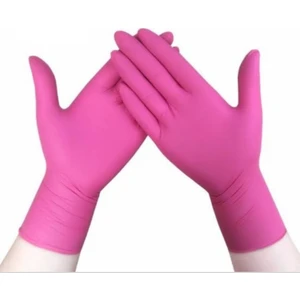 Has Pet Pembe Nitril Eldiven S 100'lü