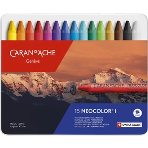 Caran d'Ache Neocolor I 15 Renk Wax Pastel Boya