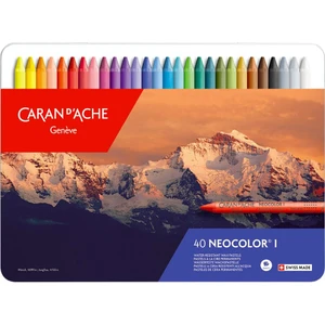 Caran d'Ache Neocolor I 40 Renk Wax Pastel Boya