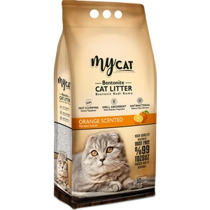Mycat Portakallı Topaklaşan Bentonit Kedi Kumu 10LT