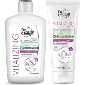 Dr. C. Tuna Sarımsaklı Vitalizing Şampuan 500 ml + Bakım Kremi 200 ml