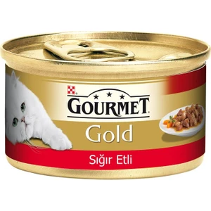 GourmetGold Parça Sığır Etli Kedi Konservesi 85 gr 24 AD
