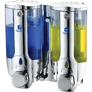 Sıvı Sabun ve Şampuan Dispenseri 2' Li Krom 380 ml ZYQ138SK