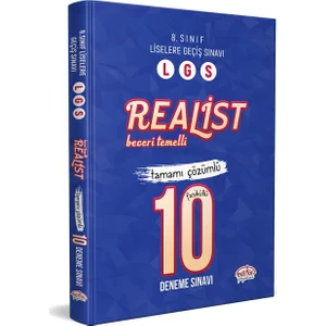 Editör Yayınları LGS Realist Tamamı Çözümlü 10 Deneme Sınavı
