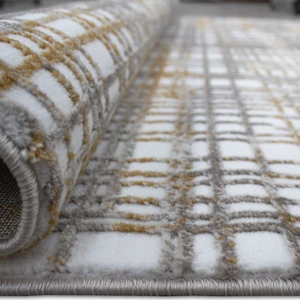 Halı Gold Plus 2639 Hardal Vizon 80 x 100 cm Kesme Halı