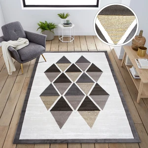 Halı Gold Plus 2656A Gold-Vizon 80 x 150 cm El Oymalı Halı