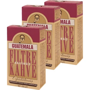 3 Adet Mehmet Efendi Guatemala Kafeinsiz Filtre Kahve 250gr