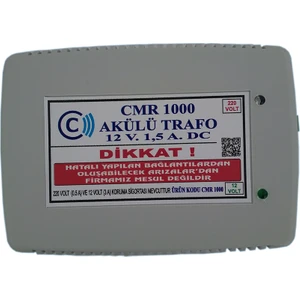 Akülü 12V Trafo CMR1000 Için Kullanılır