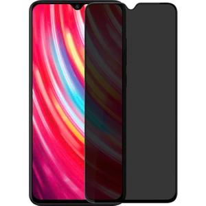 Xiaomi Redmi Note 8 Privacy Gizlilik Filtreli Tam Kaplayan Tempered Cam - Siyah